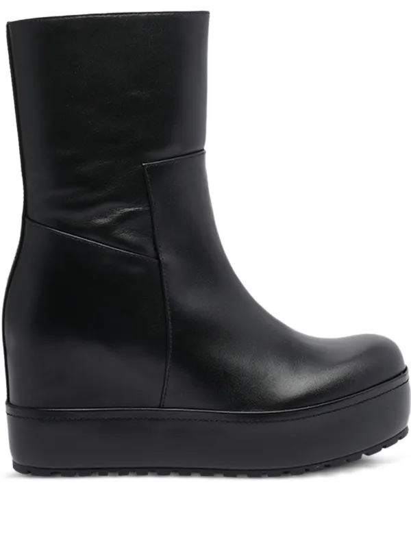 Paloma Barceló Platform Wedge Boots | Black | FARFETCH