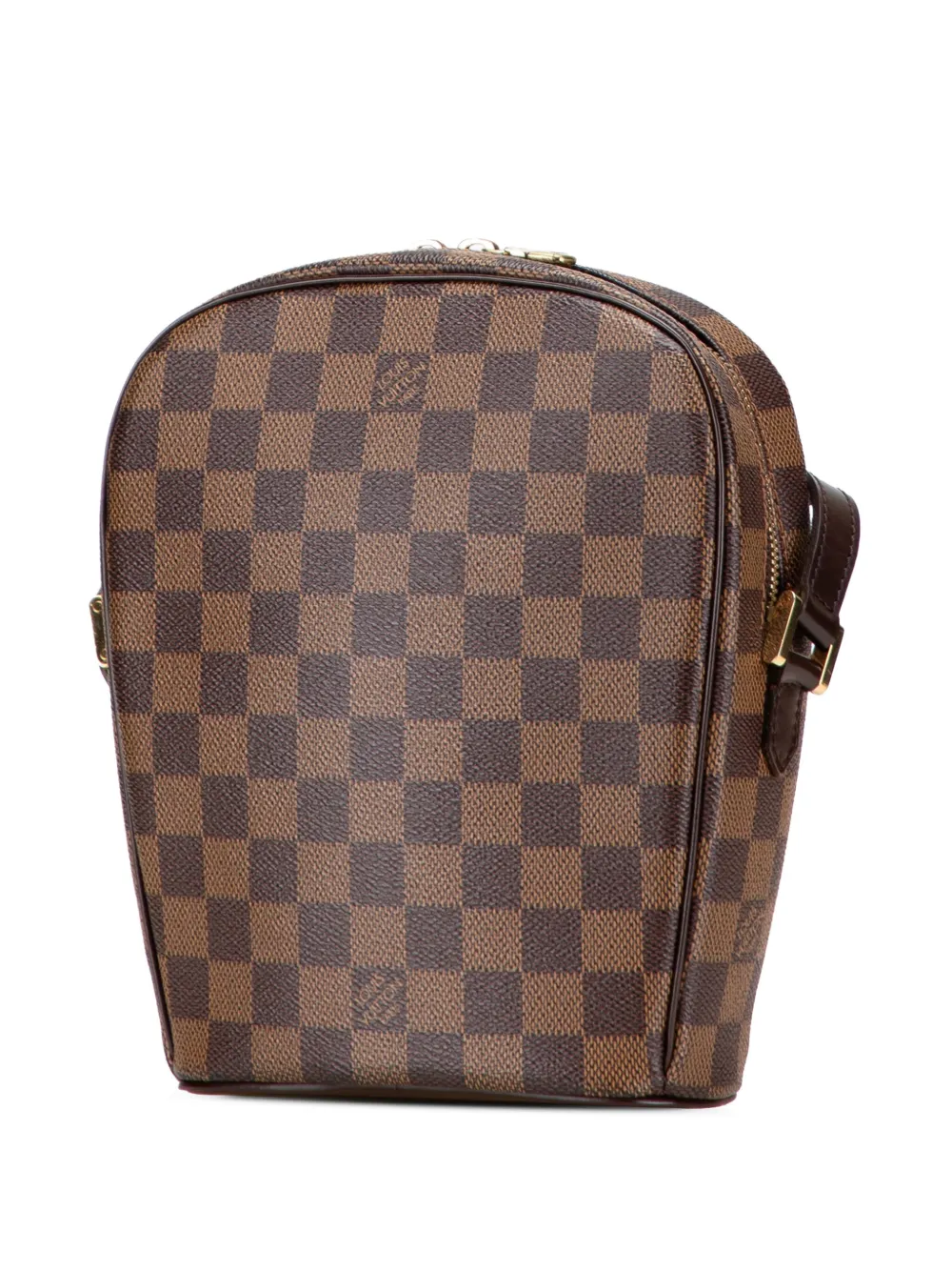 Pre-owned Louis Vuitton 2005 Damier Ebene Ipanema Pm Crossbody Bag In Brown