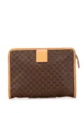 Celine Pre-Owned 2013 Macadam Coated Canvas clutch bag - Brown