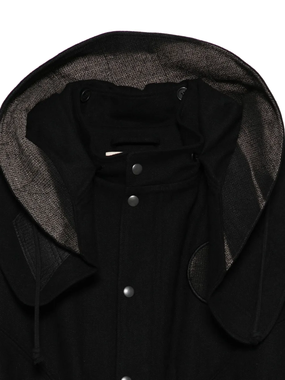 JiyongKim x Alpha Industries parka met capuchon en zongebleekt effect Zwart