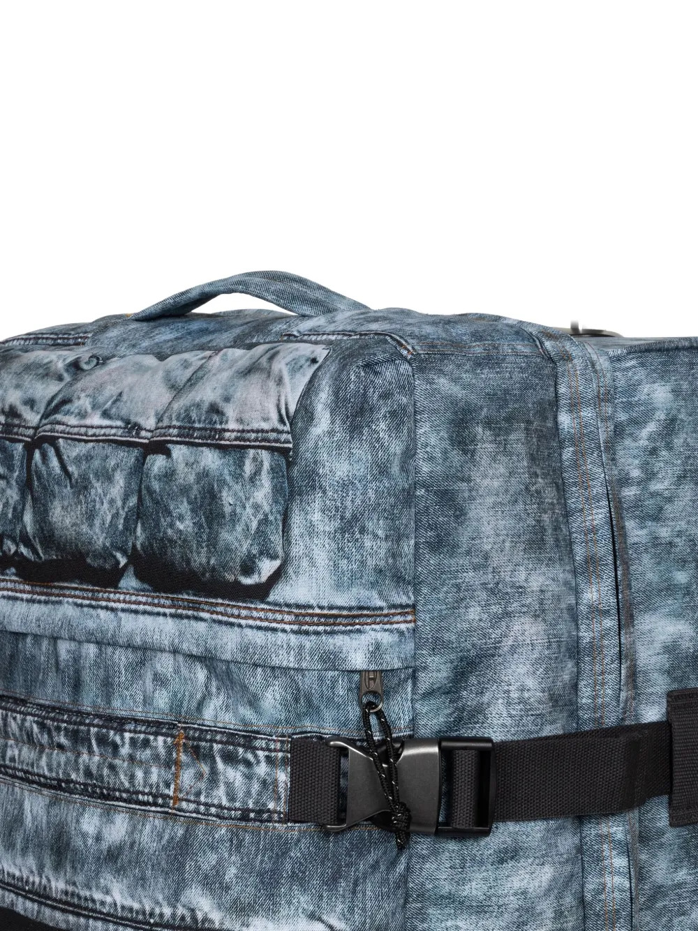 Eastpak X Diesel Large Transit'r L Denim-effect Luggage In Blue
