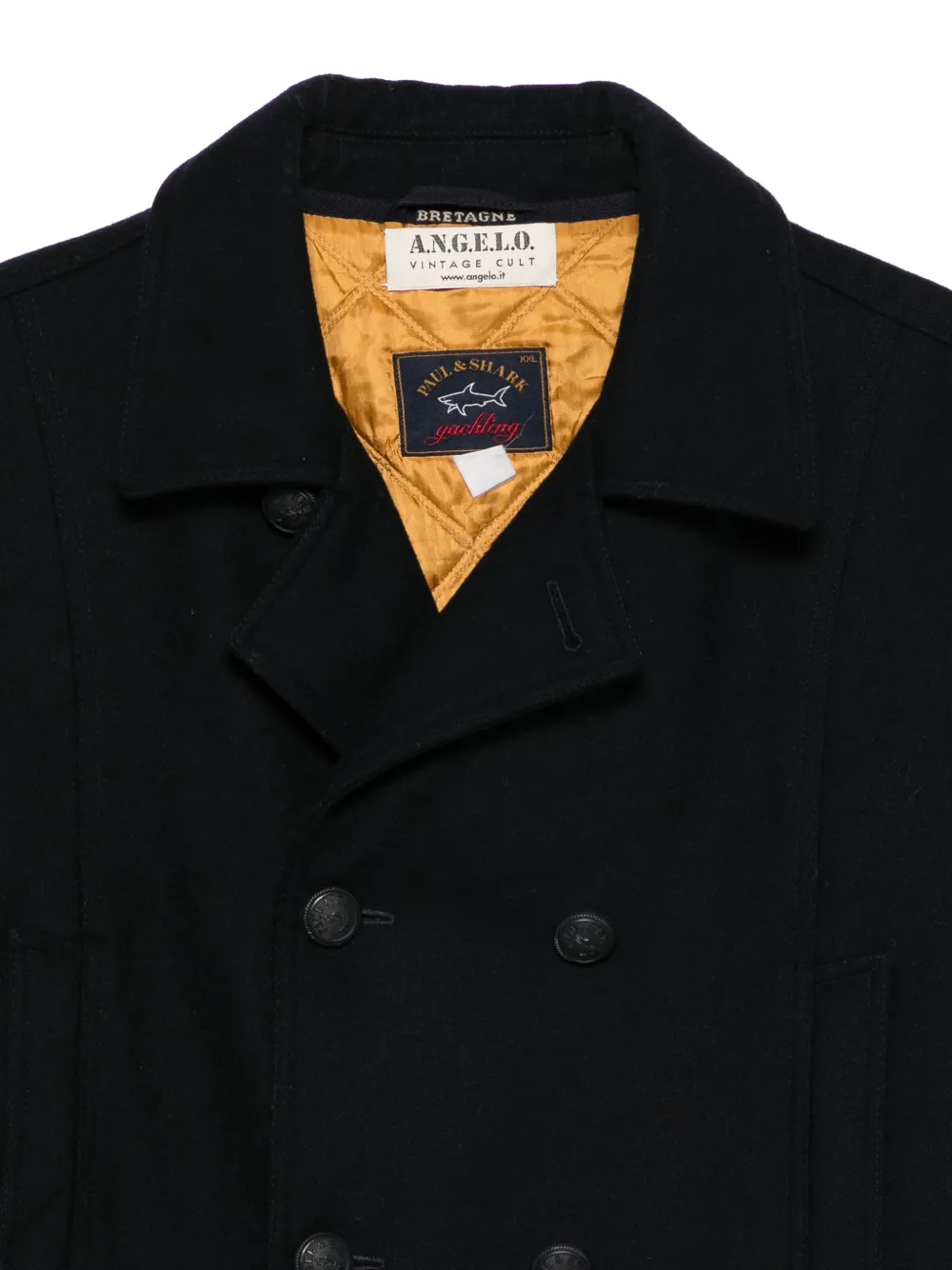 1980s Buttoned Double-Breasted Coat