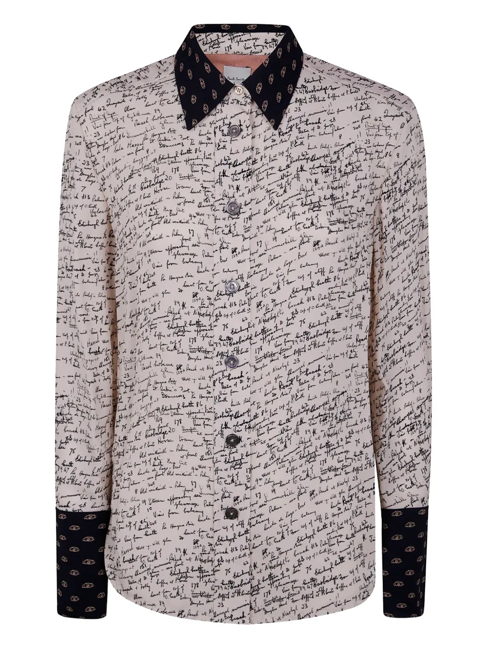 Paul Smith Script-print Shirt In Neutral