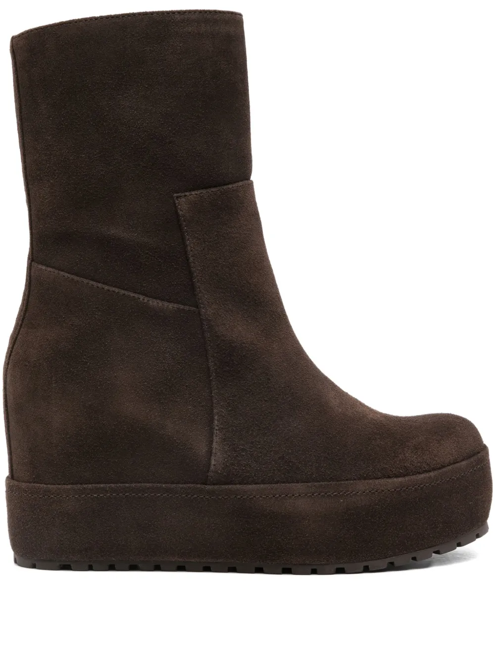 Paloma Barceló suede wedge pumps Brown