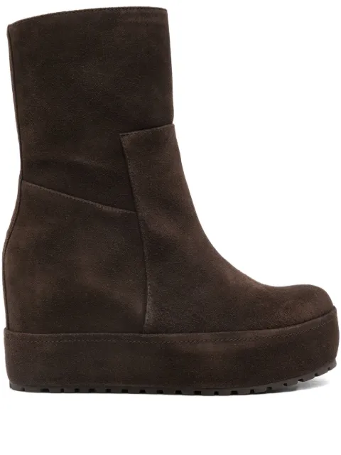 Paloma Barceló suede wedge pumps