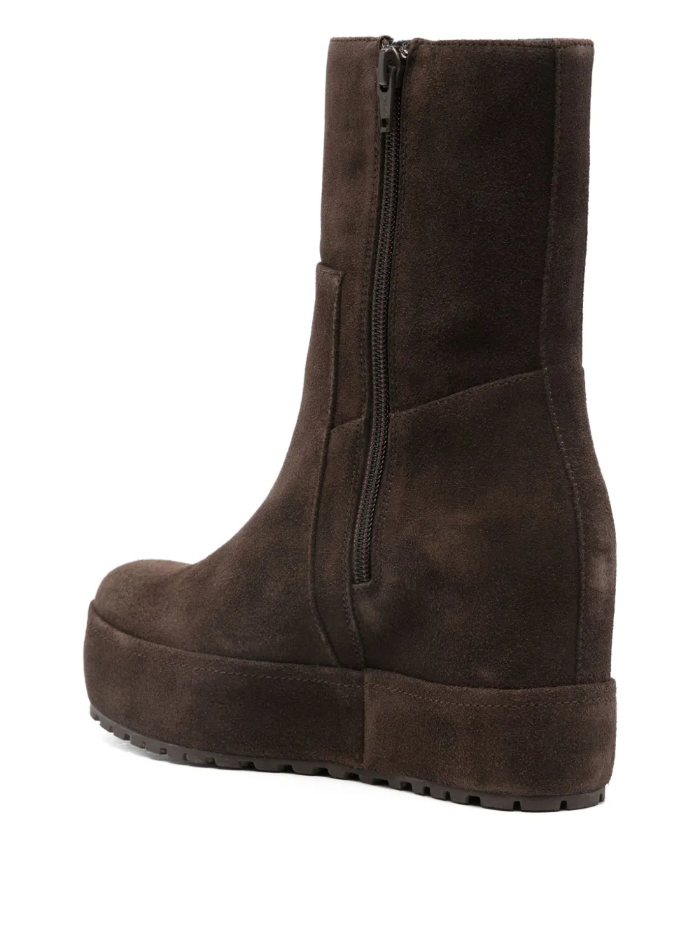 Paloma Barceló suede wedge pumps Brown