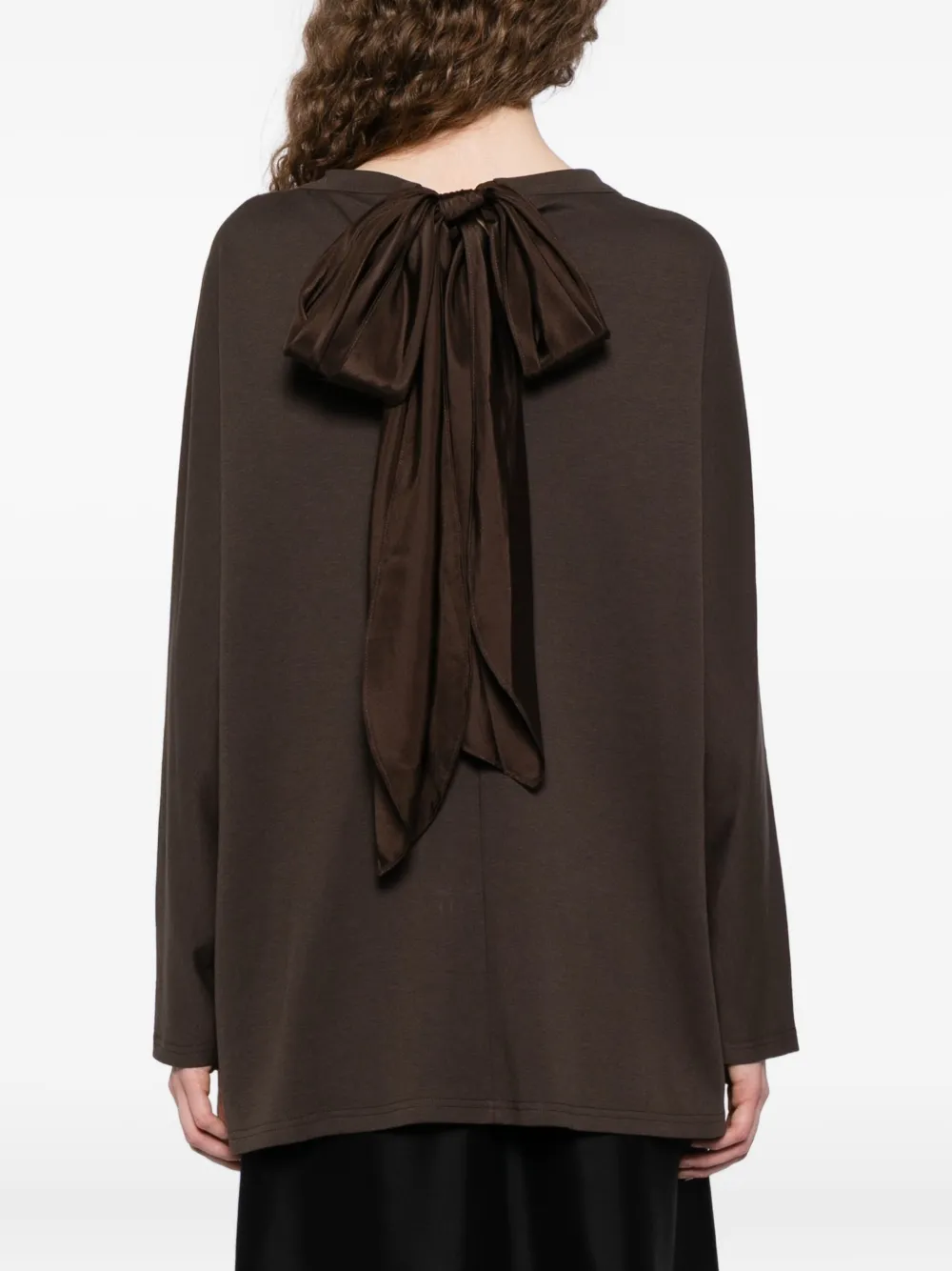 Yeareast Bow-detail Blouse In Gray