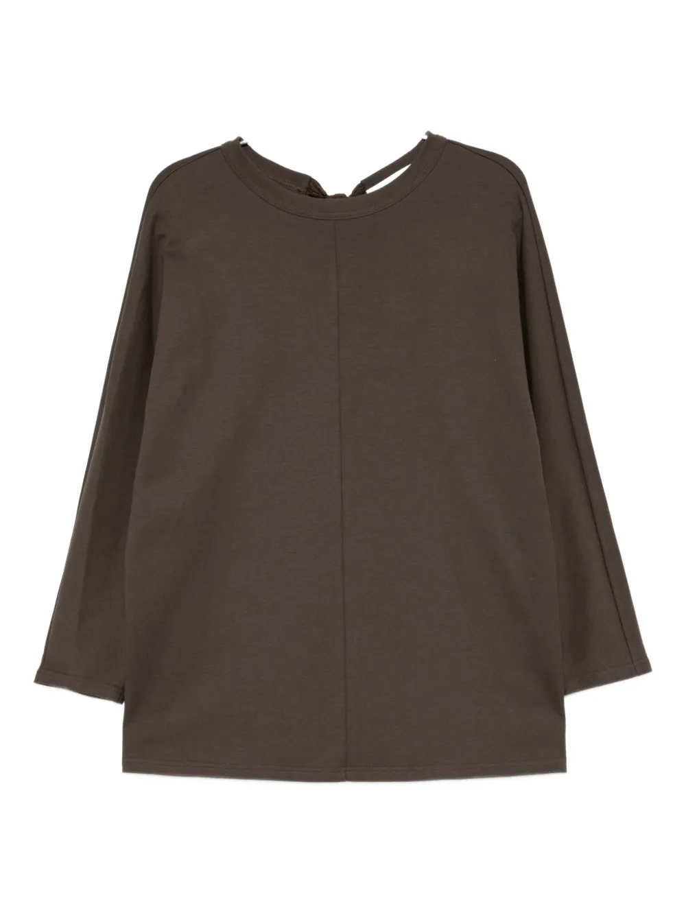 Yeareast Bow-detail Blouse In Gray