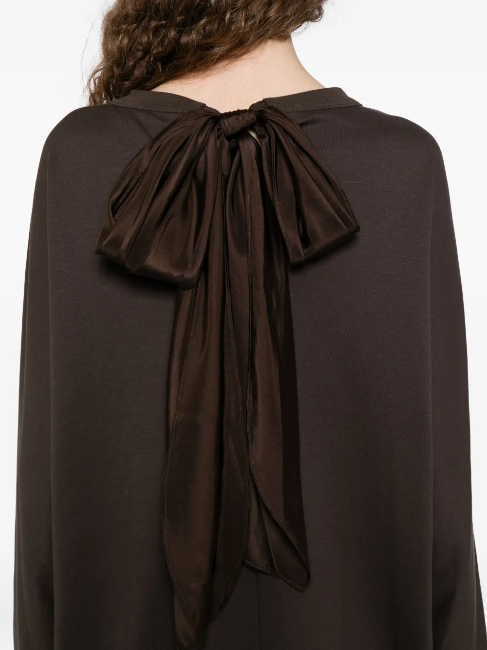 Yeareast Bow-detail Blouse In Gray