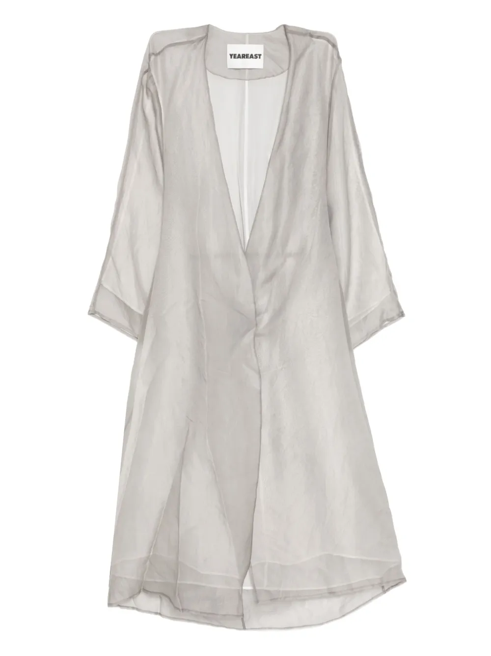 YEAREAST layered silk coat - グレー YEAREAST layered silk coat - グレー