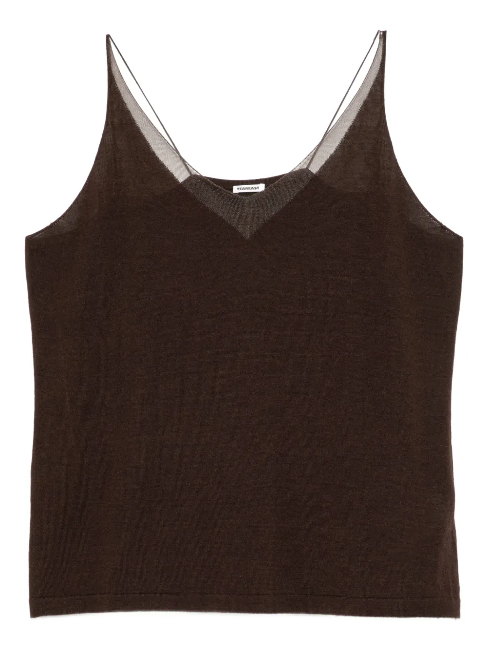 YEAREAST V-neck top | Brown | Image 1