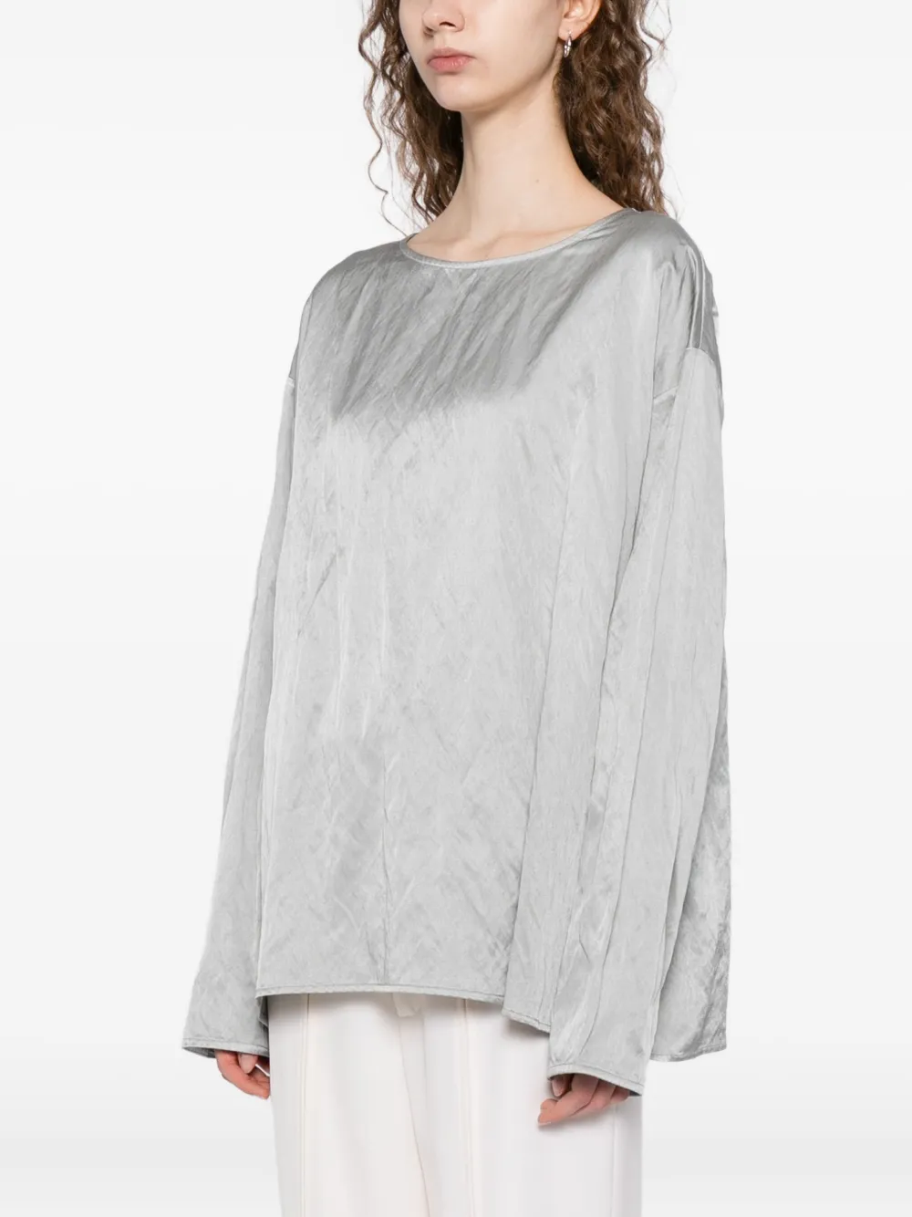 Yeareast Textured Top In Gray