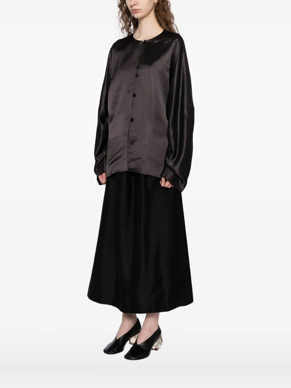 Yeareast Crew-neck Blouse In Brown