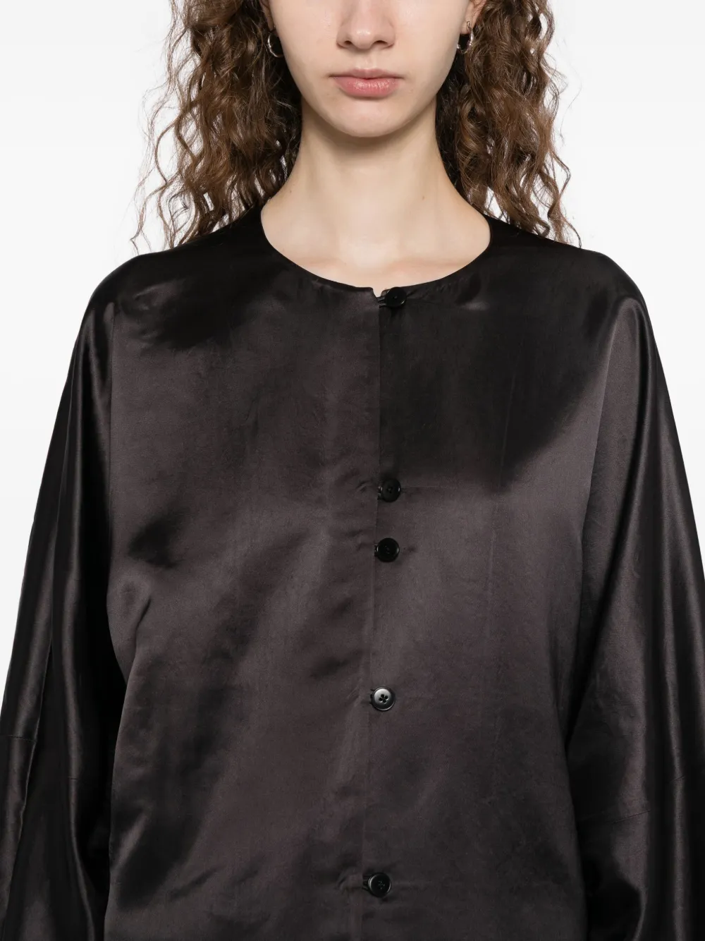 Yeareast Crew-neck Blouse In Brown