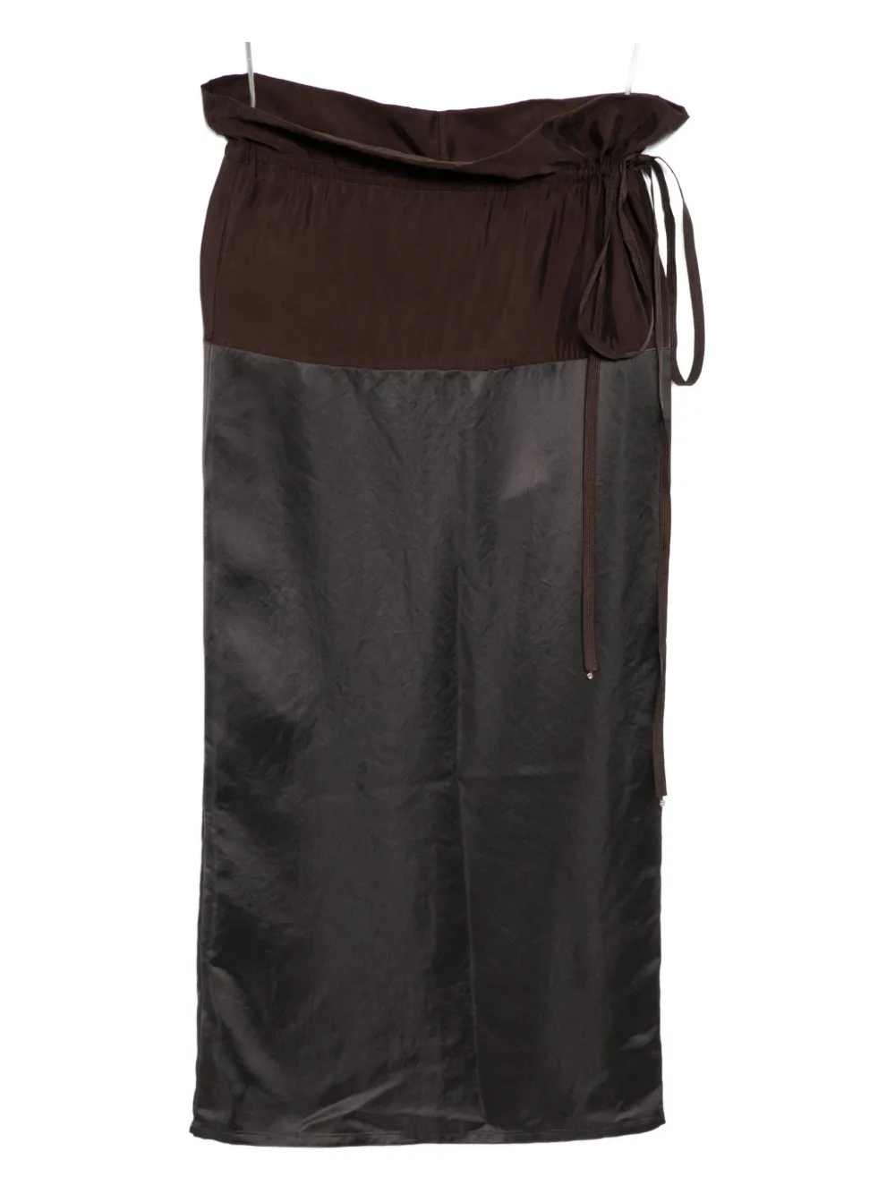 Yeareast Panelled Midi Skirt In Brown