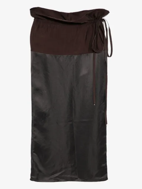 YEAREAST panelled midi skirt