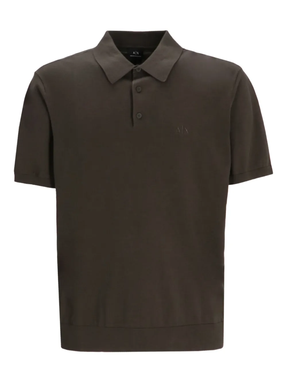 Armani Exchange Polo con ricamo - Marrone