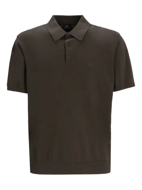 Armani Exchange playera tipo polo con logo bordado