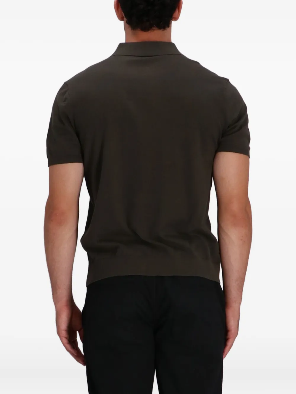 Armani Exchange Polotop met geborduurd logo Bruin