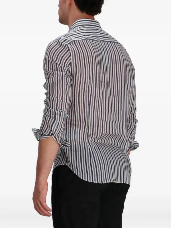 Emporio Armani ストライプ シャツ | ホワイト | FARFETCH JP