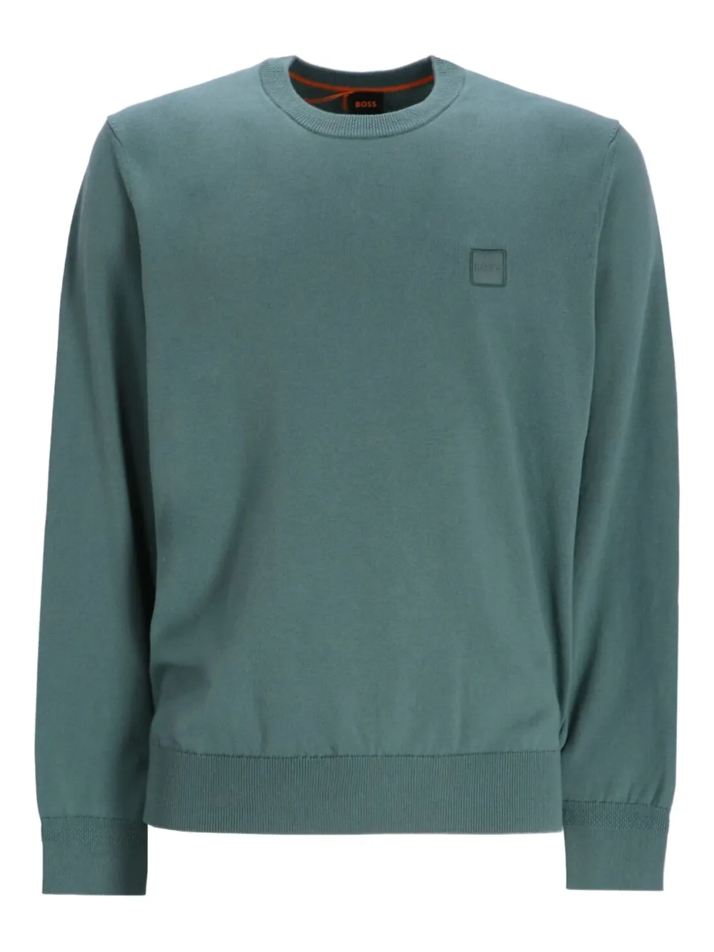 BOSS Trui met logodetail Groen