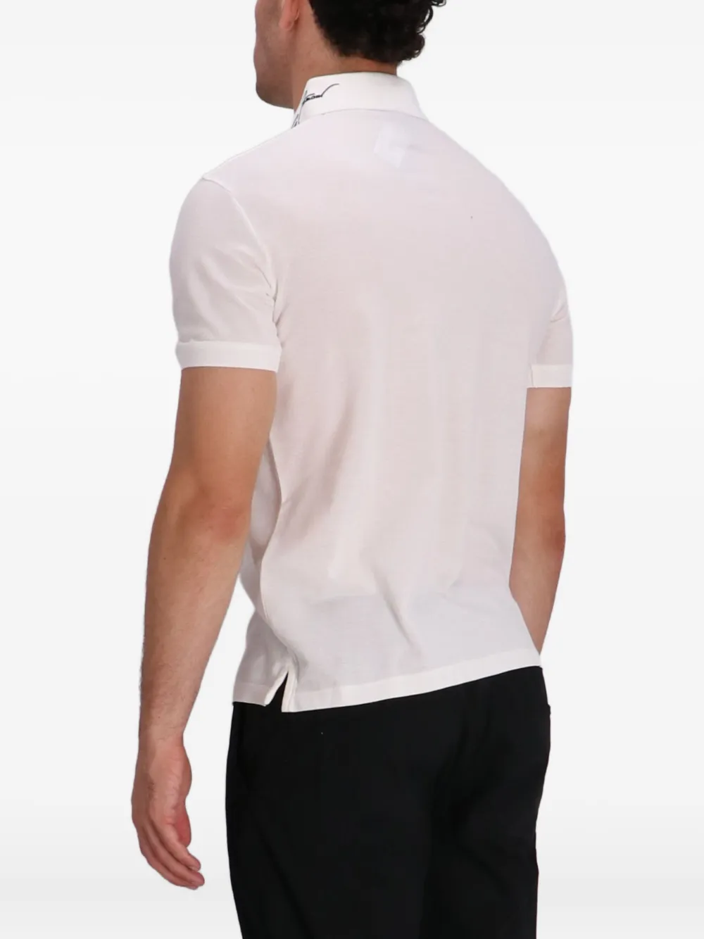Emporio Armani Poloshirt met kenmerkende kraag Wit