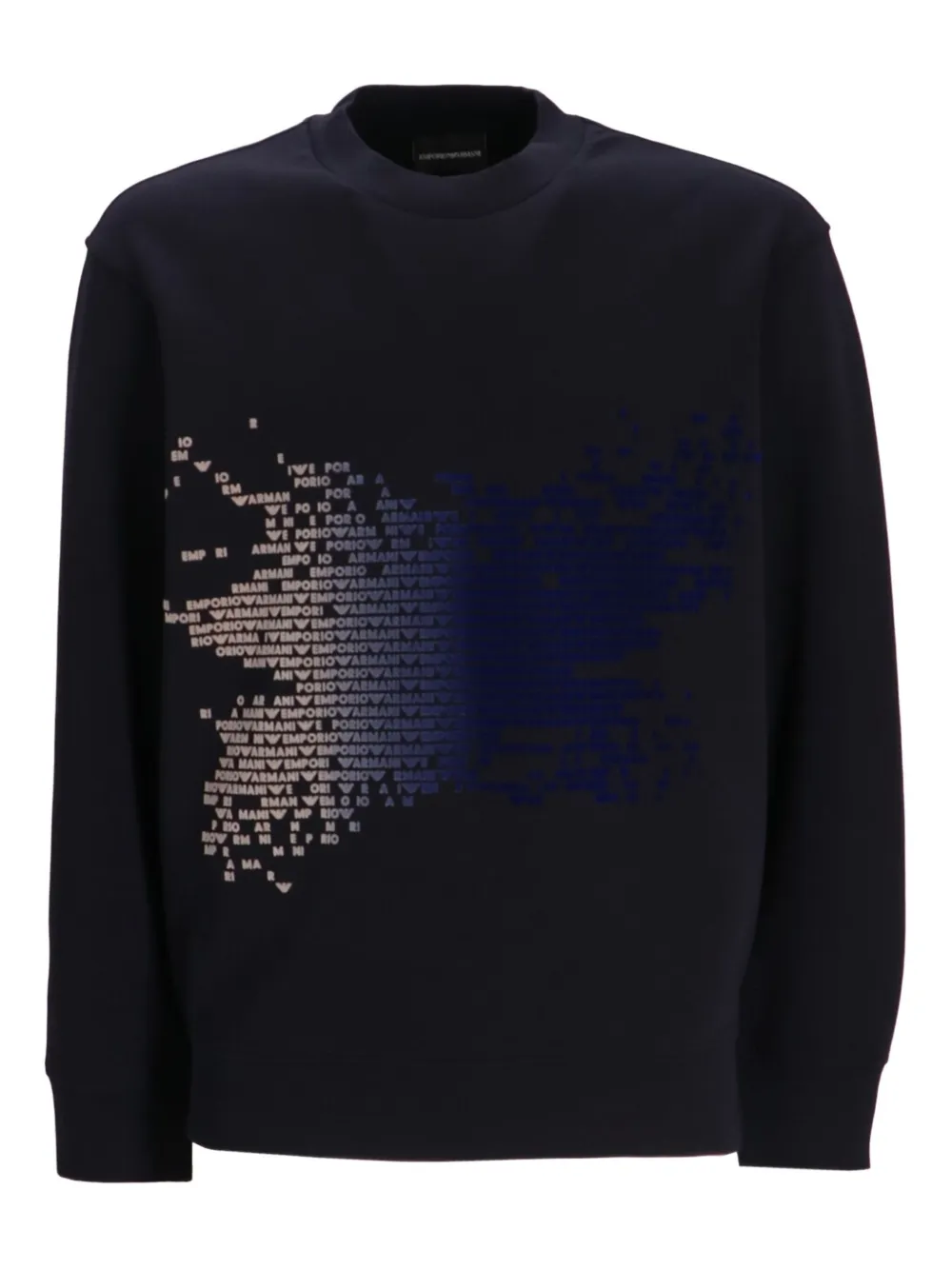 Emporio Armani logo-print cotton sweatshirt | Blue | Image 1