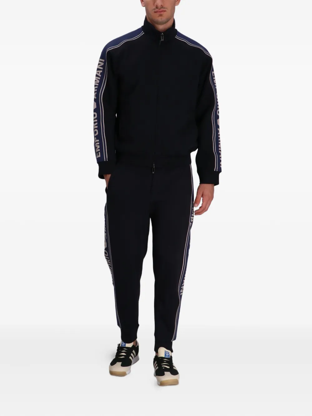 Emporio Armani logo-detail zip-up track jacket | Sport Jackets & Windbreakers | Image 2