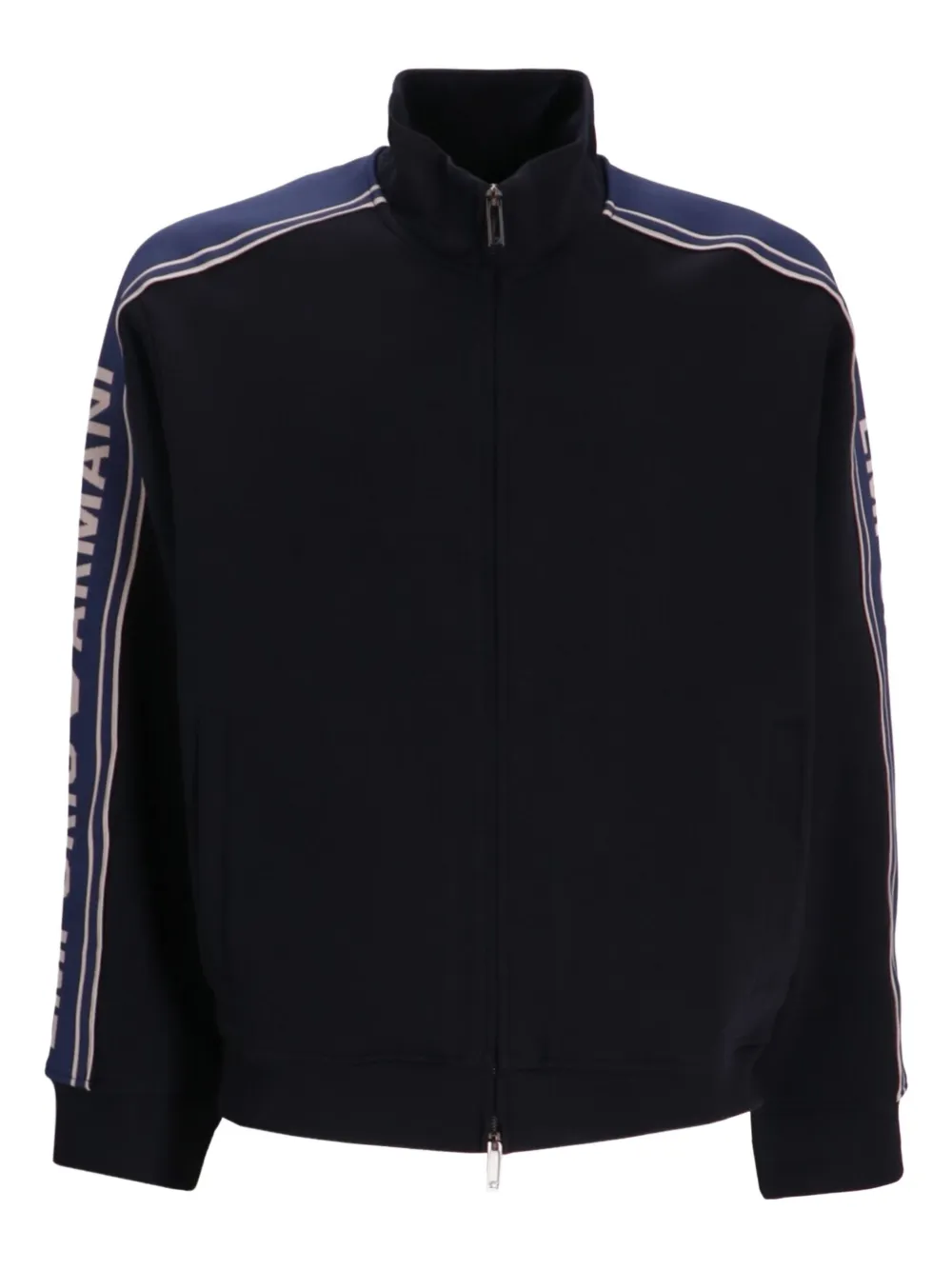 Emporio Armani logo-detail zip-up track jacket | Blue | Image 1
