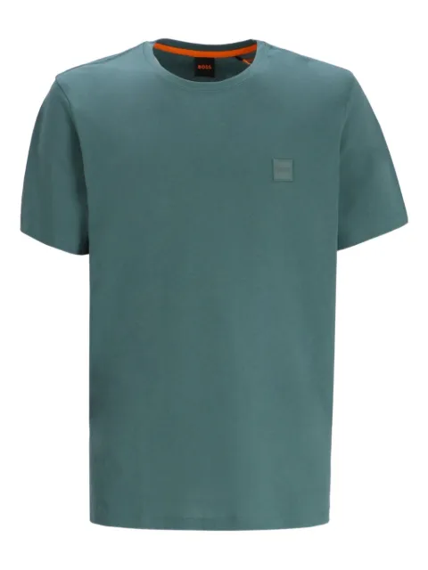 BOSS logo-patch cotton T-shirt