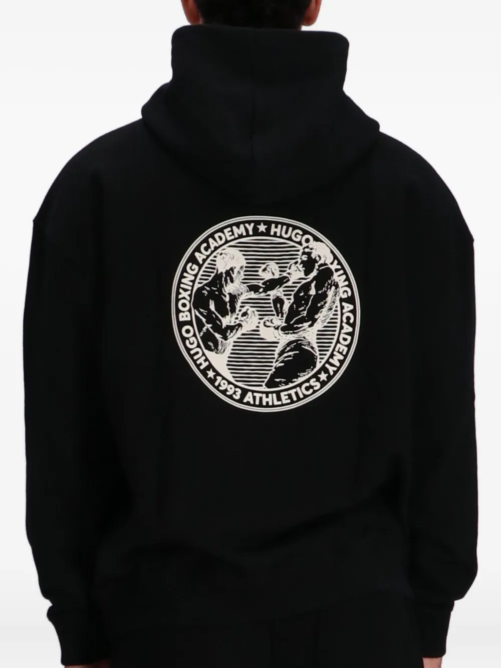 HUGO Hoodie met print Zwart