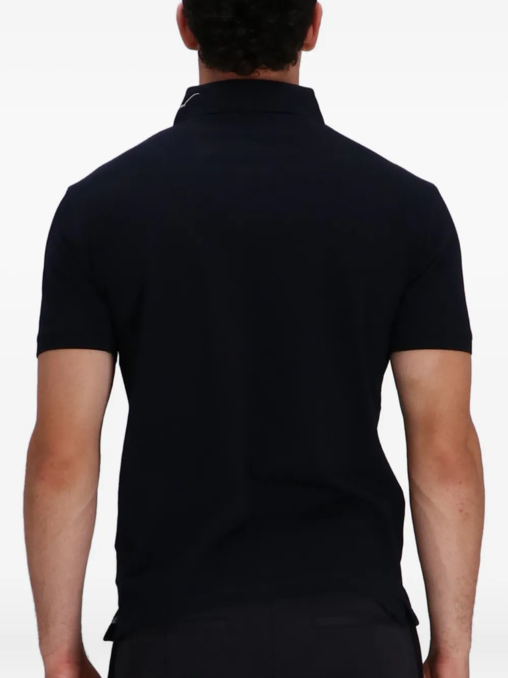 Emporio Armani Poloshirt met geborduurd logo Blauw
