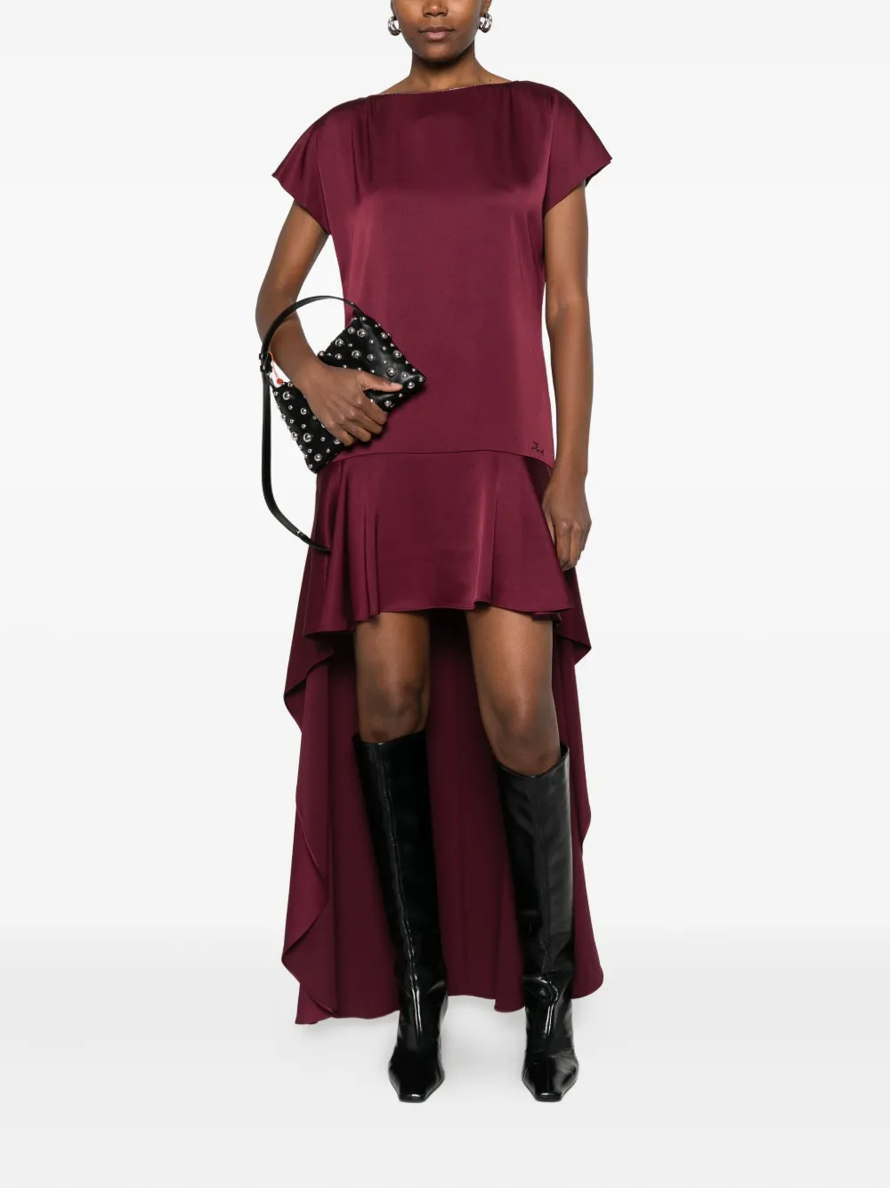 Karl Lagerfeld ruffled dress - Rood