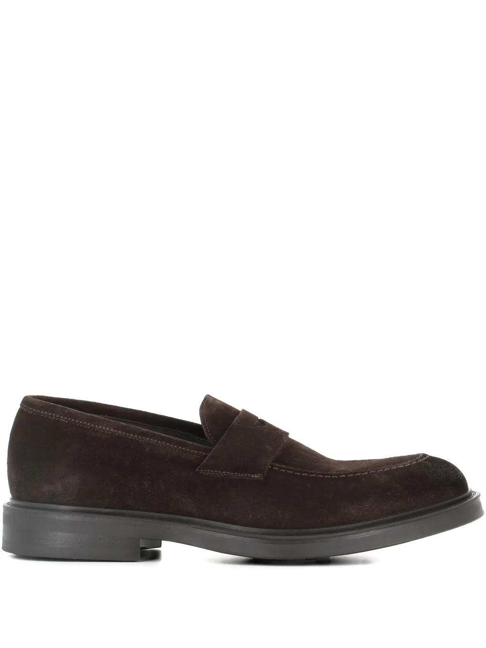Green George penny suede loafers Brown