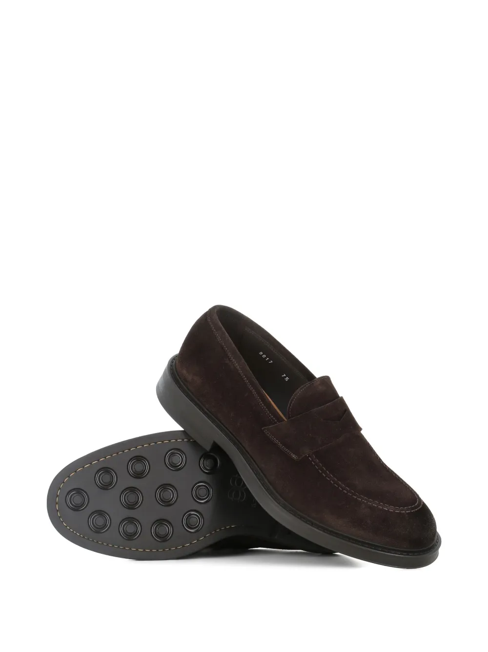 Green George penny suede loafers Brown