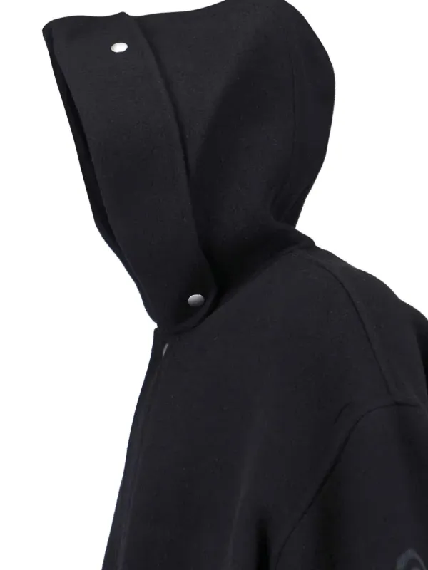 Jil Sander フーデッド コート | ブラック | FARFETCH JP