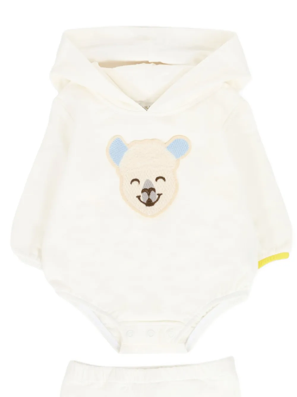 Gensami Embroidered Hooded Tracksuit In White