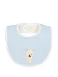Gensami kids bear-embroidered bib - Blue