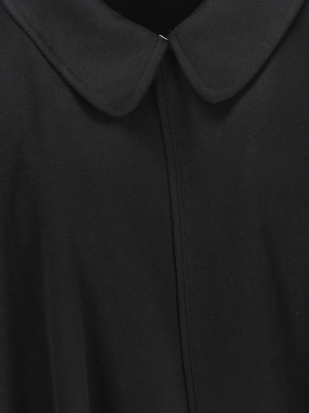 Il Tabarro Wool Cape In Black