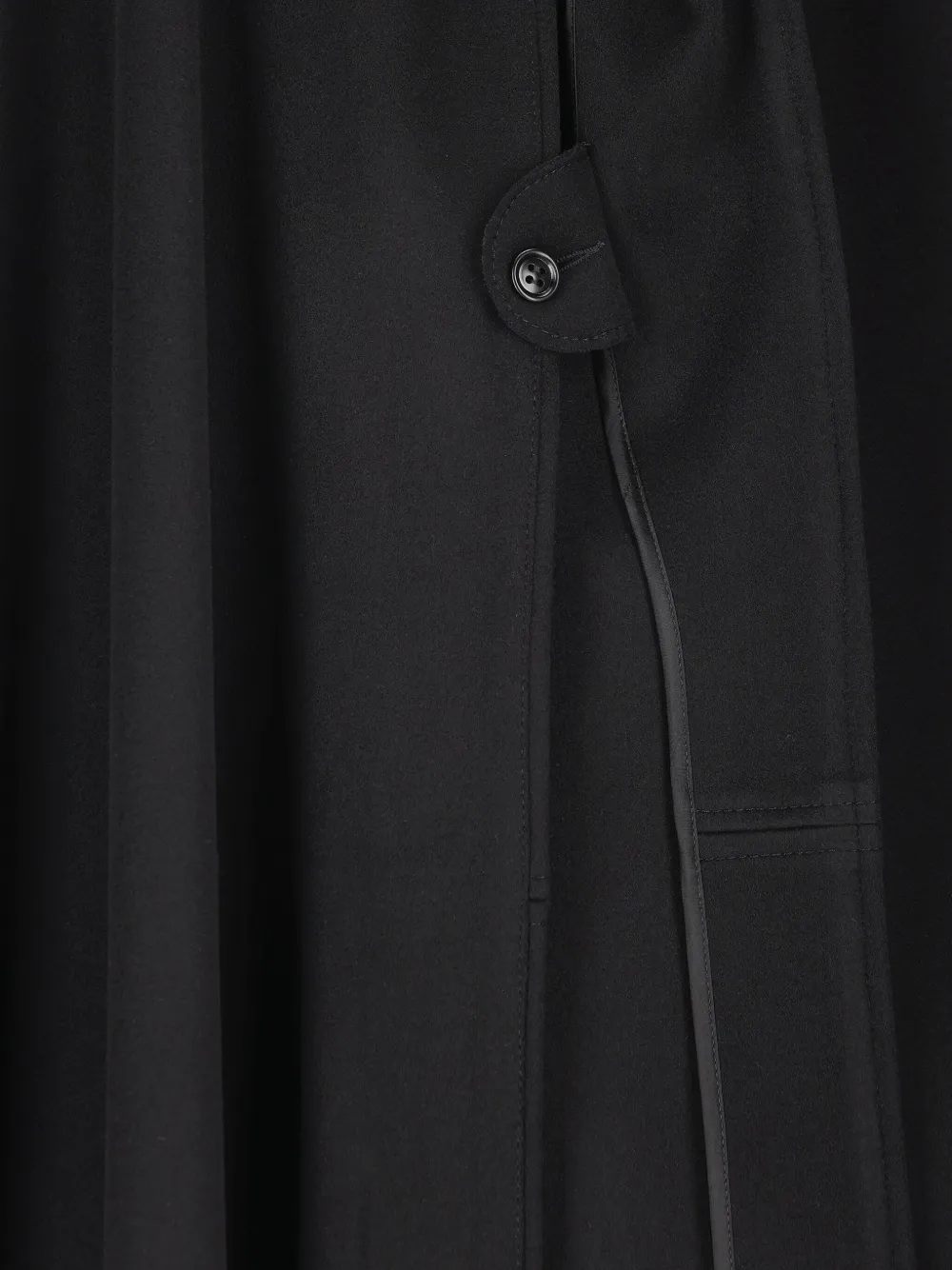 Il Tabarro Wool Cape In Black