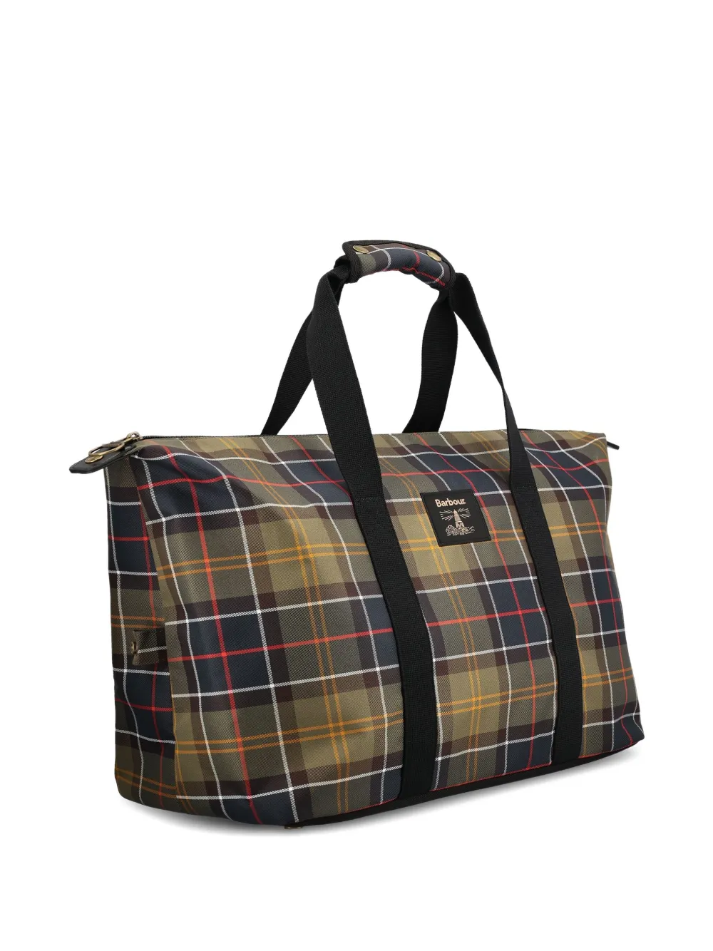 Barbour Torridon Tartan-check Weekend Bag In Black