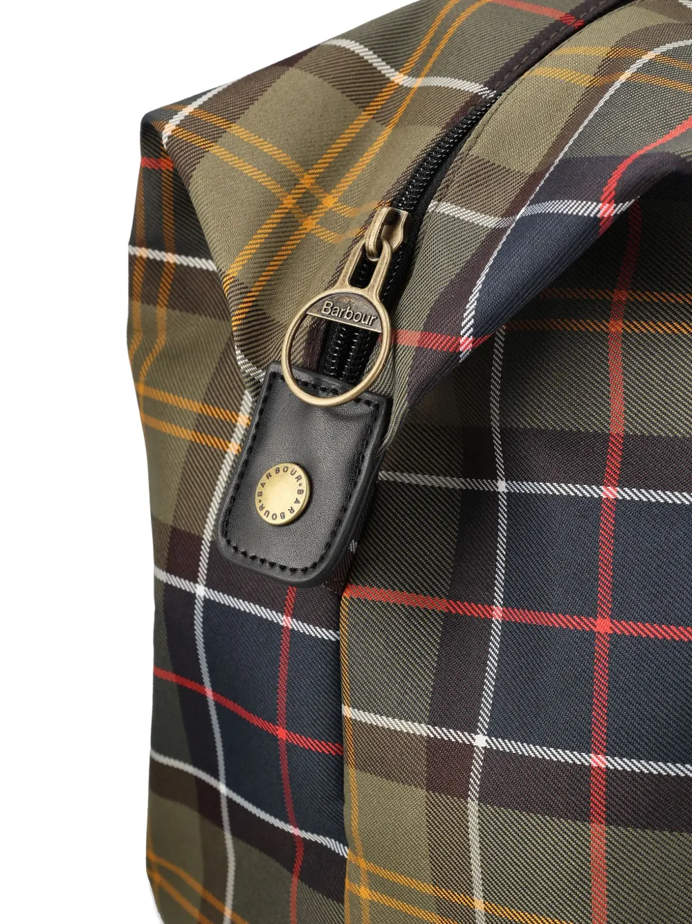 Barbour Torridon Tartan-check Weekend Bag In Black