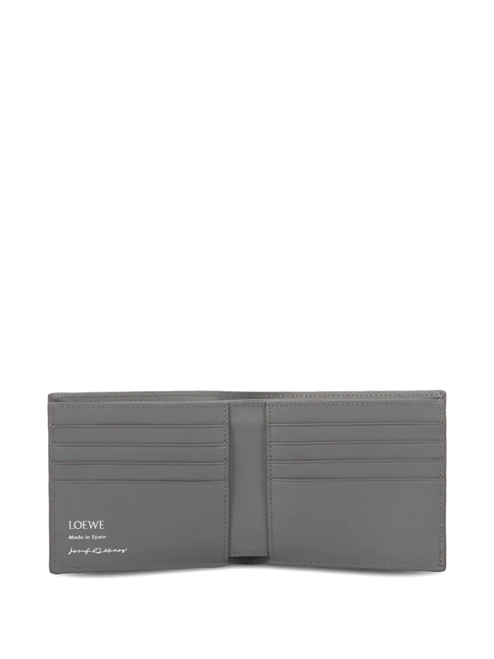 Loewe Calfskin Leather Panelled Bi-fold Wallet In Multi
