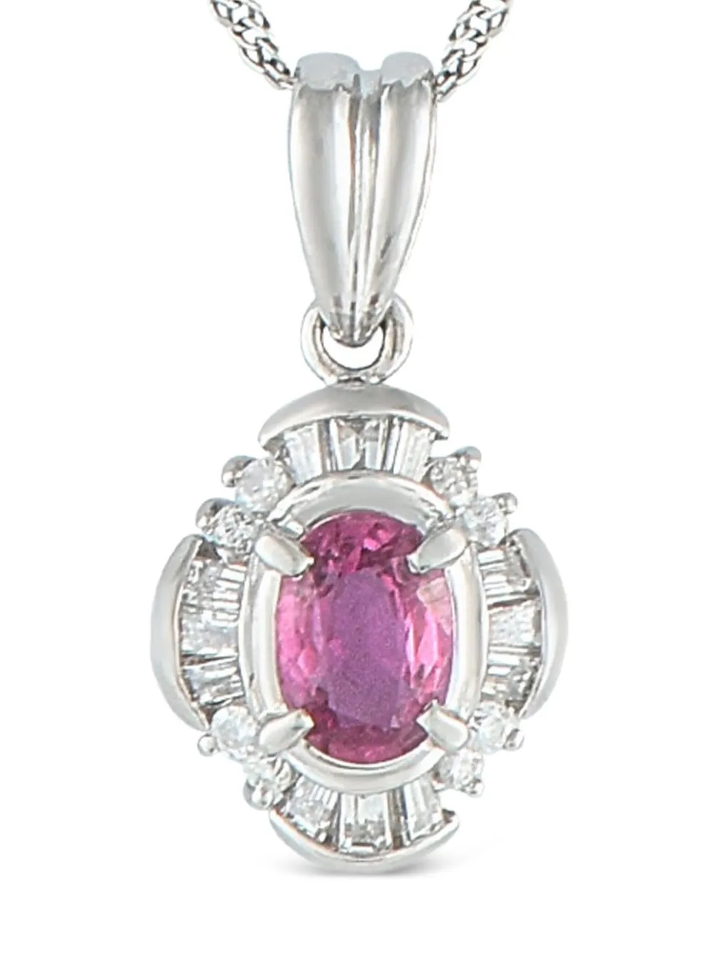 LB Exclusive platinum ruby and diamond necklace | Image 2