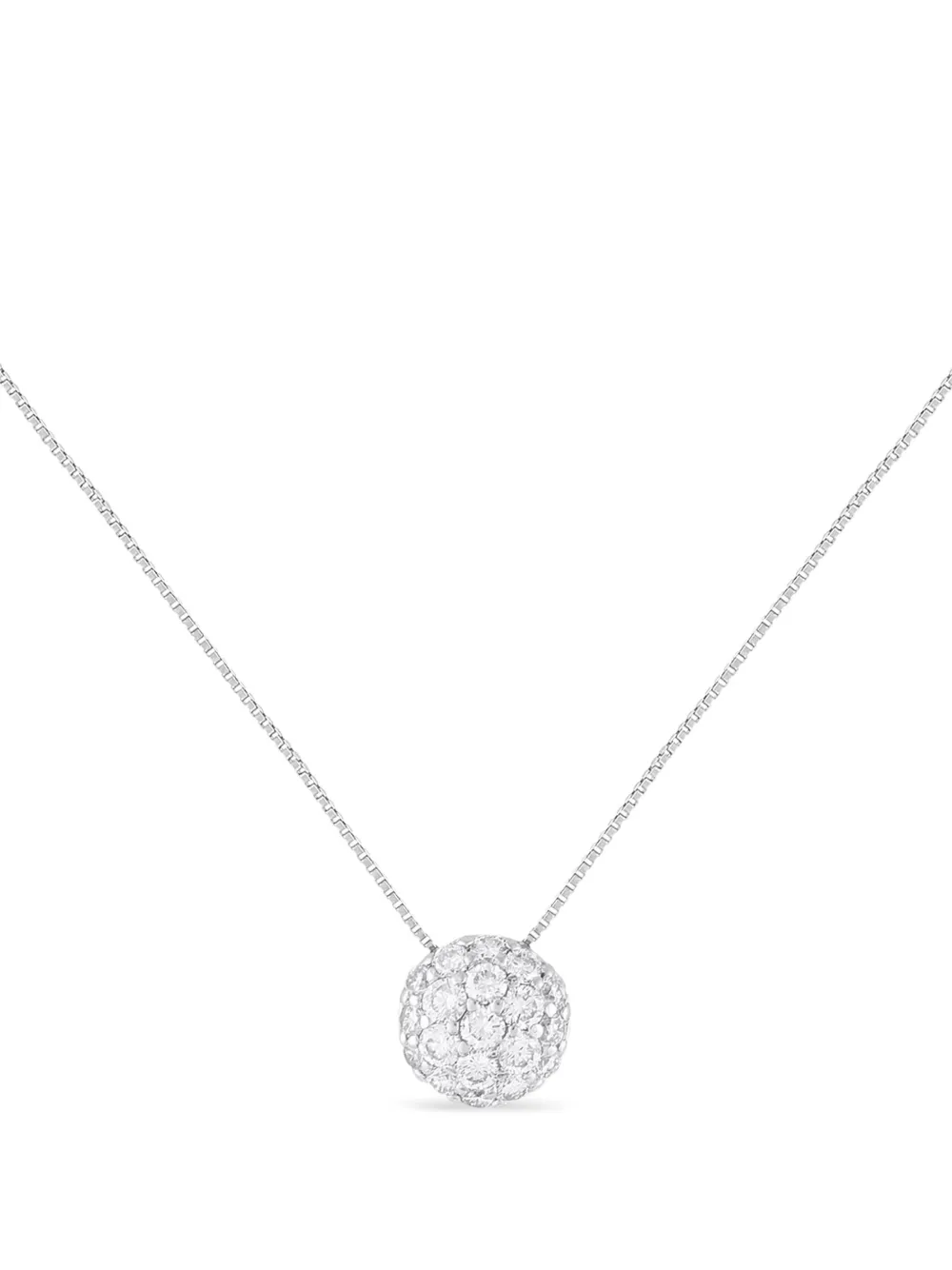 LB Exclusive platinum diamond necklace | Silver | Image 1