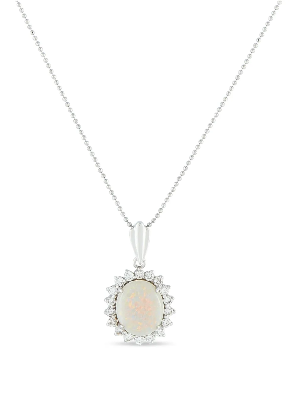 LB Exclusive platinum diamond necklace | Silver | Image 1