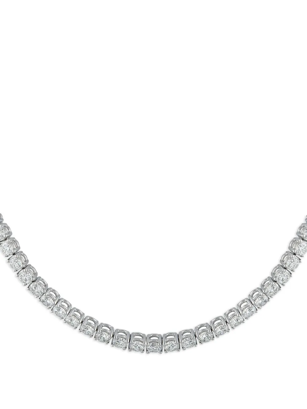 LB Exclusive platinum diamond necklace | Silver | Image 1