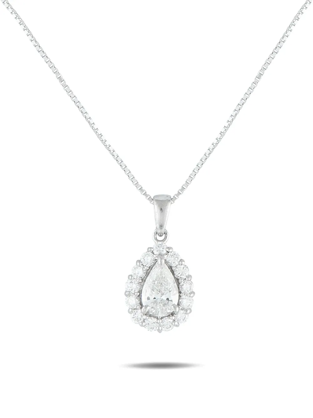 LB Exclusive platinum diamond necklace | Silver | Image 1