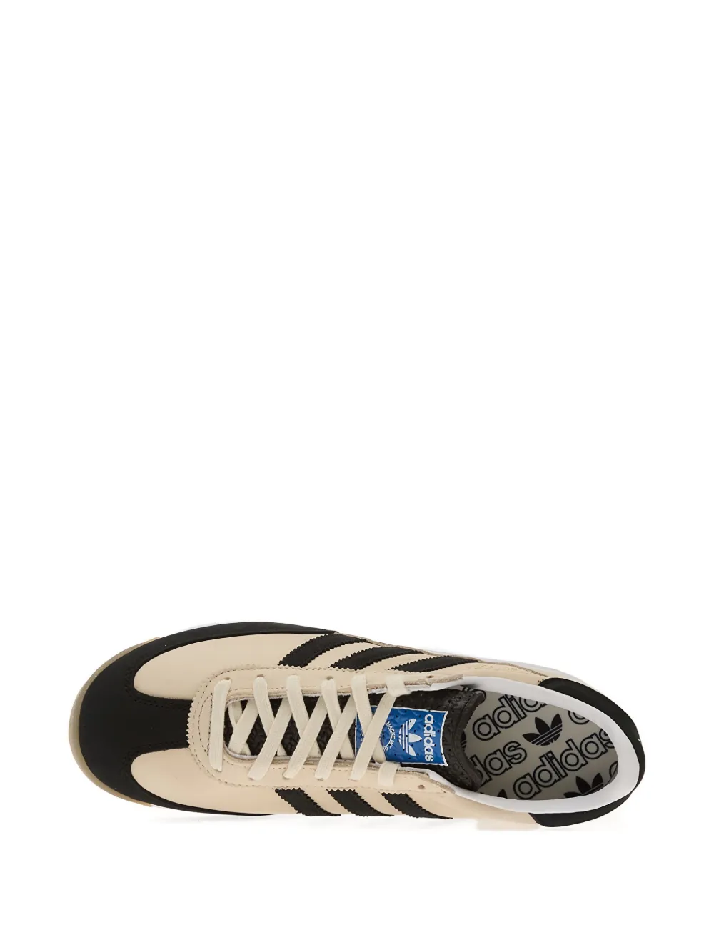 adidas Leren sneakers met drie strepen Beige