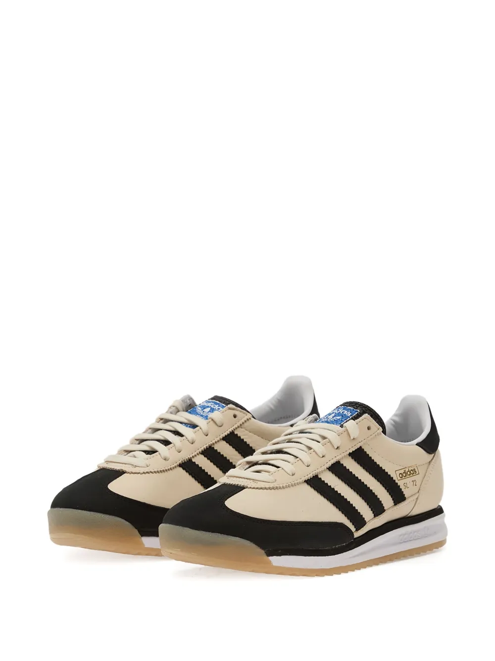 adidas three-stripe leather trainers | Low-Tops | Image 2